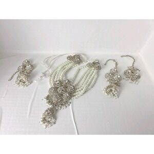 Pakistani Bridal Necklace Earrings Wedding Jewelry Set